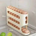 FURLLO 2-4-layer Slide Egg Storage Box Ladder Style Egg Box Storage Refrigerator Side Door Large Capacity Automatic Egg Rolling Machine