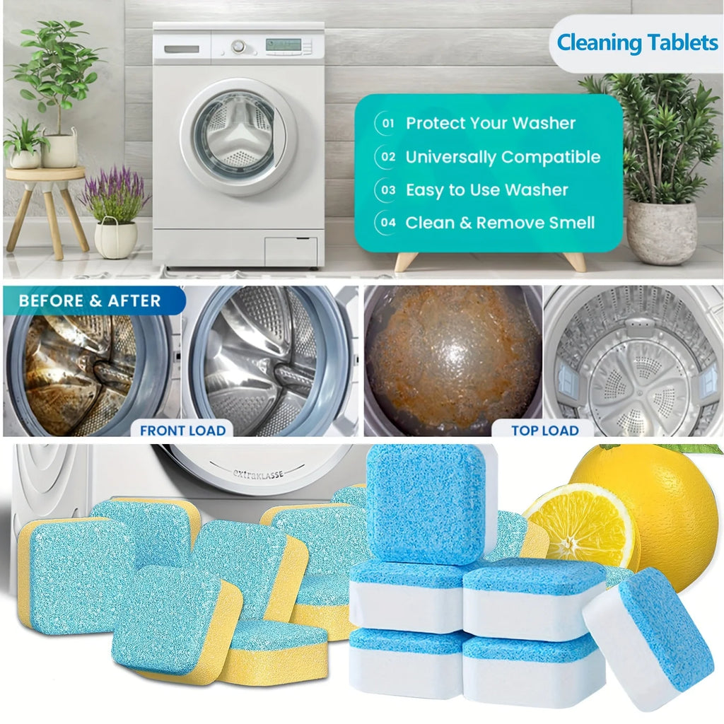 Furllo Washing Machine Cleaner Tablets — Deep Clean & Odor Remover
