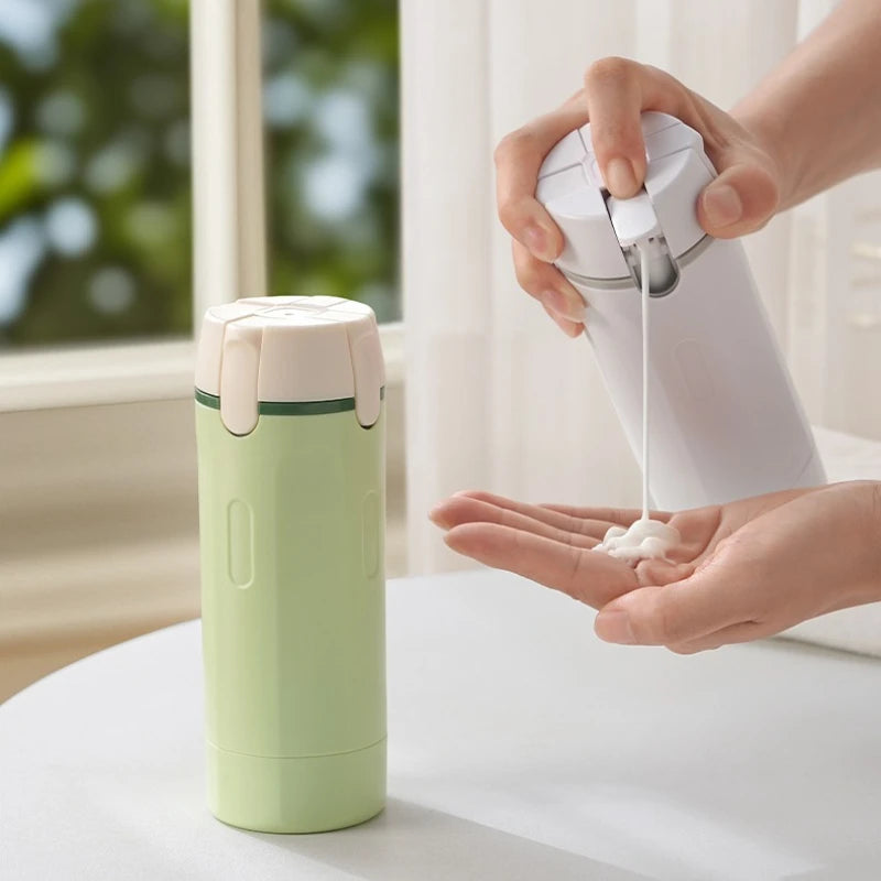 FURLLO 4 In 1 Travel Dispenser Portable Travel Bottles Leak Proof Leakproof Travel Container For Perfume Shampoo Conditioner Lotion...