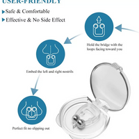 Snore Stopper Magnetic Nose Clips (2 Piece Set)