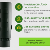 Starscope HD Monocular - High Power Monocular With Smartphone Holder & Tripod – Waterproof Monocular Telescope