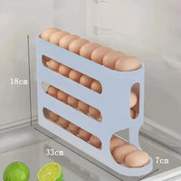 FURLLO 2-4-layer Slide Egg Storage Box Ladder Style Egg Box Storage Refrigerator Side Door Large Capacity Automatic Egg Rolling Machine