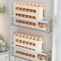 FURLLO 2-4-layer Slide Egg Storage Box Ladder Style Egg Box Storage Refrigerator Side Door Large Capacity Automatic Egg Rolling Machine