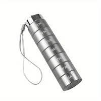 Furllo Weekly Pill Organizer-Waterproof Aluminum 7-Day Pill Case