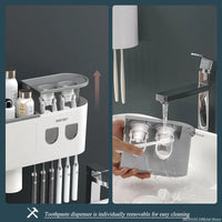 Furllo Magnetic Toothbrush Holder & Auto Toothpaste Dispenser — Wall Mount