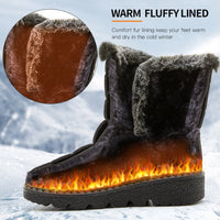 Womens Waterproof Heeled Snow Boot