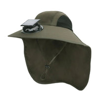Solar Fan Hat with Wide Brim UV Protection