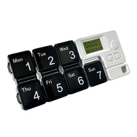 Smart Electronic Weekly Pill Organizer with Alarms and Reminders