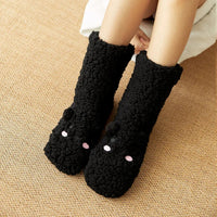 Cozy Kawaii Bear Fleece-Lined Warm Socks