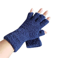 Winter Comfort Knit Half Finger Gloves