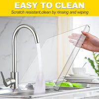 Clear Acrylic Cutting Board with Counter Lip