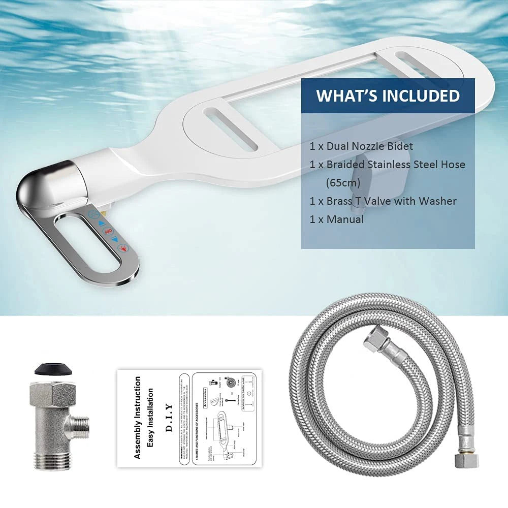 Ultra-Thin Bidet Attachment for Toilet