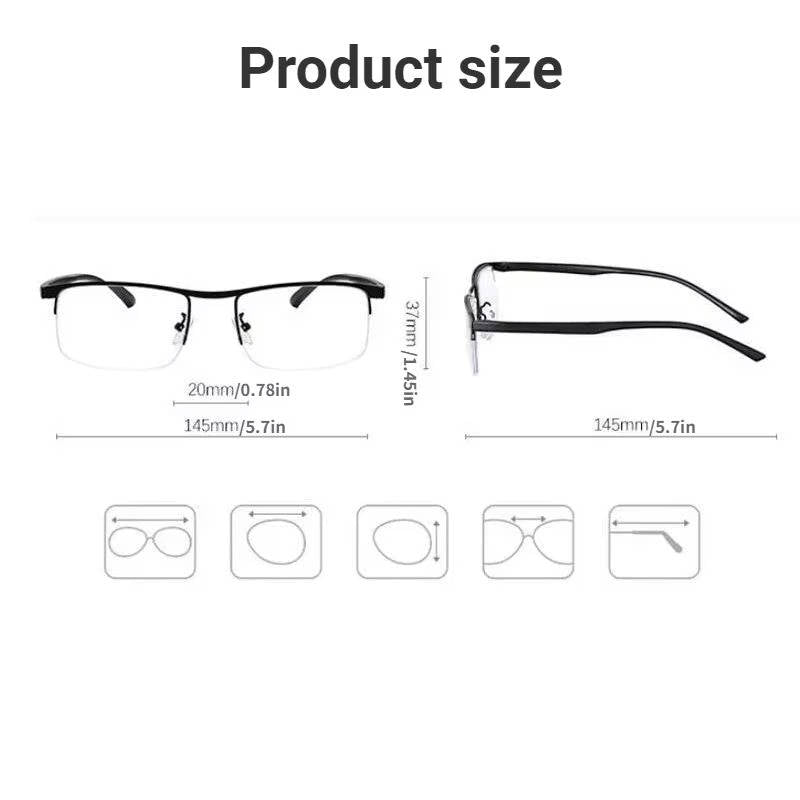 Smart German Progressive Glasses – Multifocal Intelligent Reading & Distance Eyewear