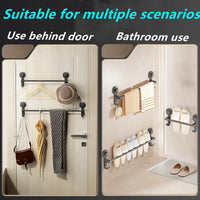 Wall-Mounted Towel Rack with Suction Cup