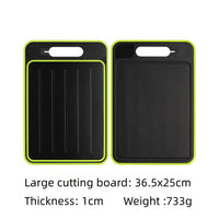 4-in-1 Cutting Board with Thawing Tray and Knife Sharpener