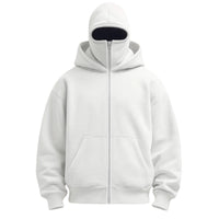 Unisex Full Zip Balaclava Hoodie
