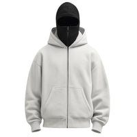 Unisex Full Zip Balaclava Hoodie