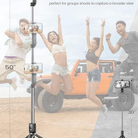 6 In 1 Wireless Bluetooth Selfie Stick With Fill Light