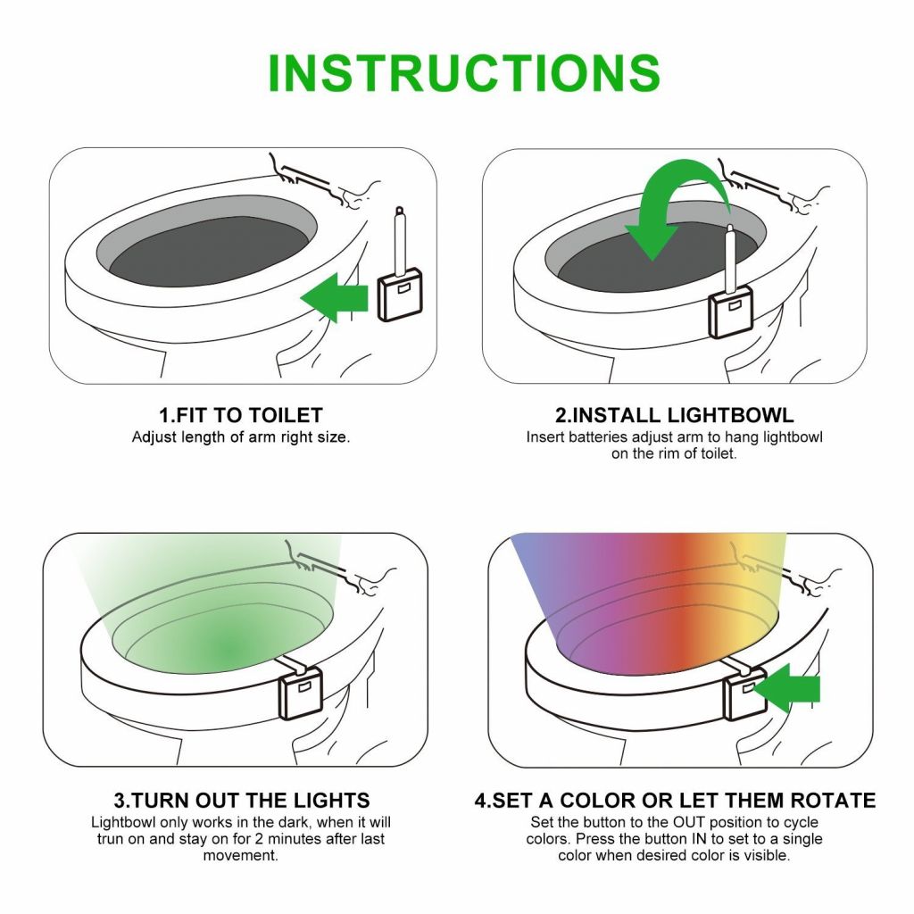 LED Toilet Night Light
