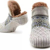 Cozy Snow-Patterned Warm Winter Socks
