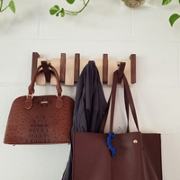 Handmade Wooden Coat Rack