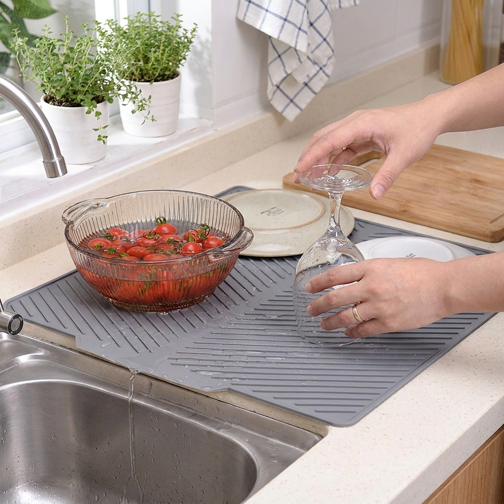 Silicone Dish Mat lifestyle