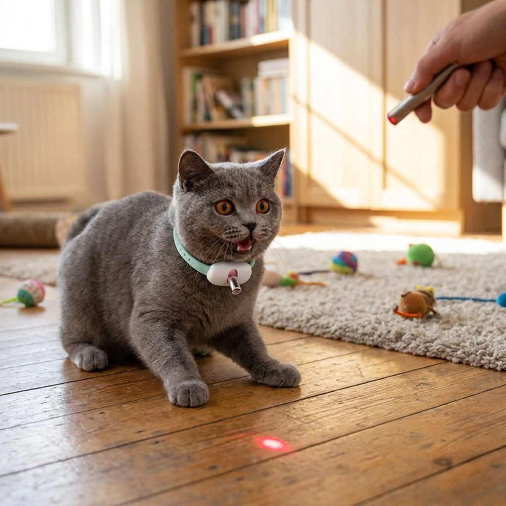 Laser Cat Collar lifestyle