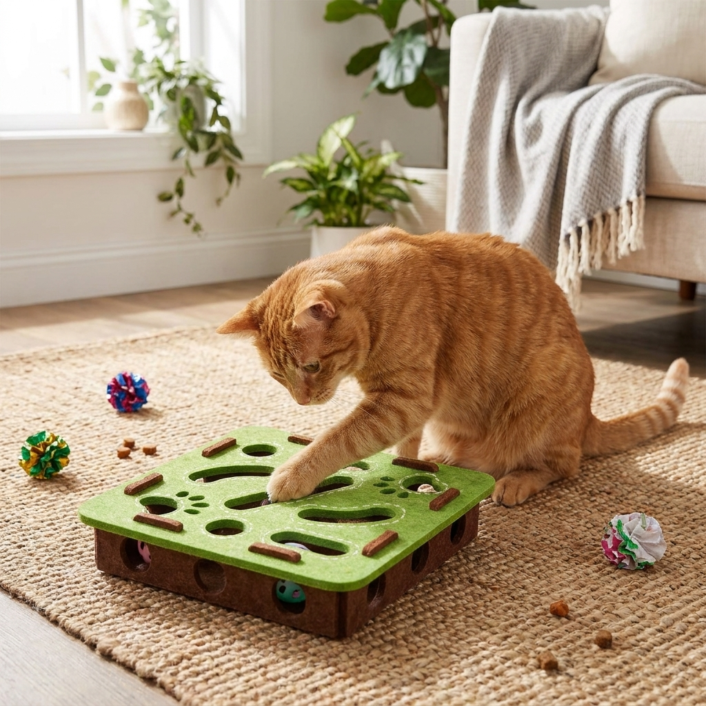 Cat Puzzle Box