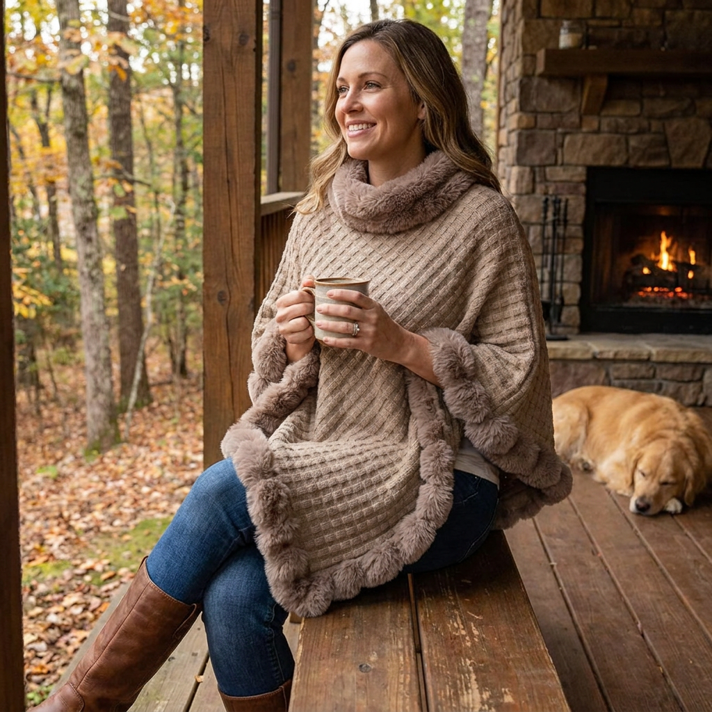 Fur Shawl Cloak lifestyle