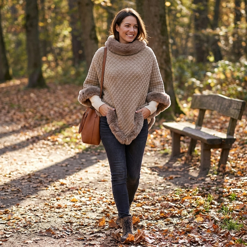 Faux Fur Shawl