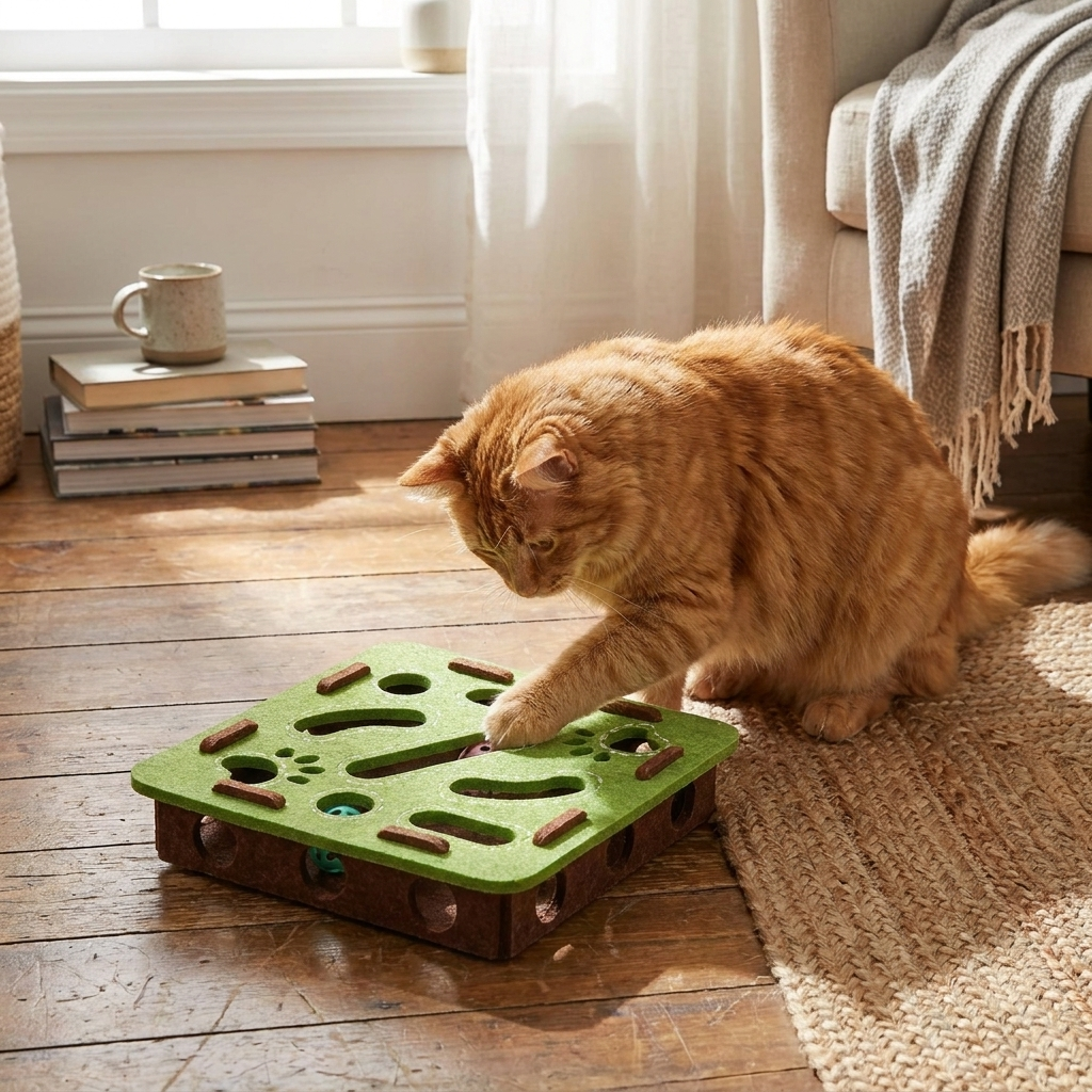 Cat Puzzle Box lifestyle