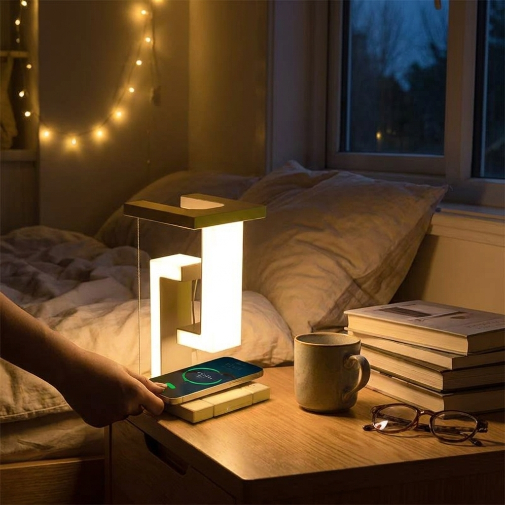 Floating Lamp with Wireless Charger