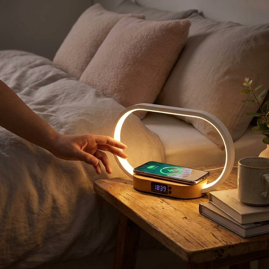 Alarm Clock with Wireless Charging