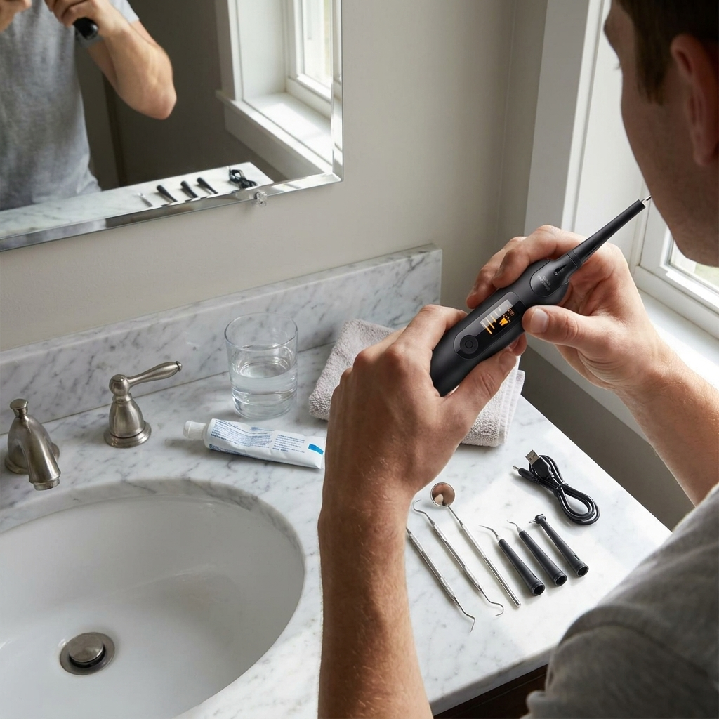 Electric Dental Care Kit lifestyle