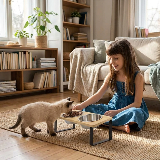 Elevated Cat Bowl lifestyle