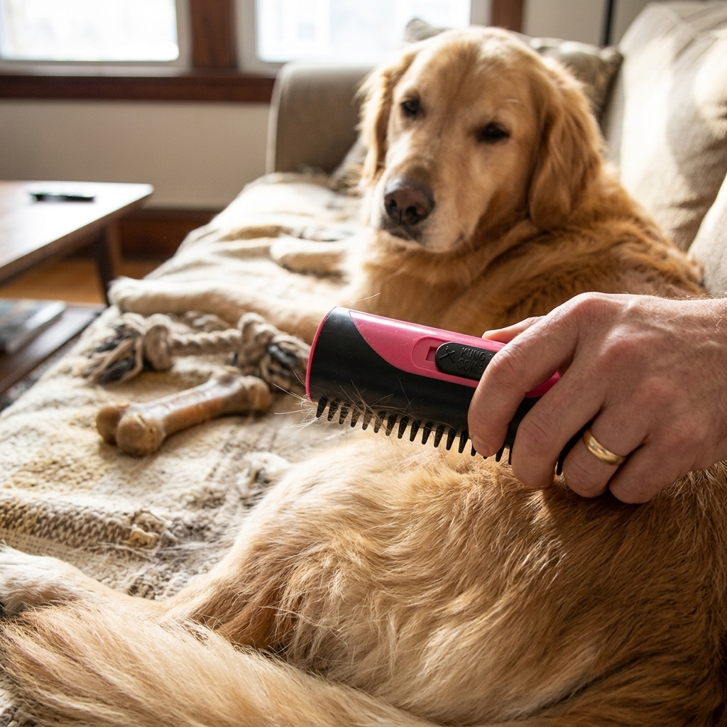 Pet Hair Removal Brush lifestyle