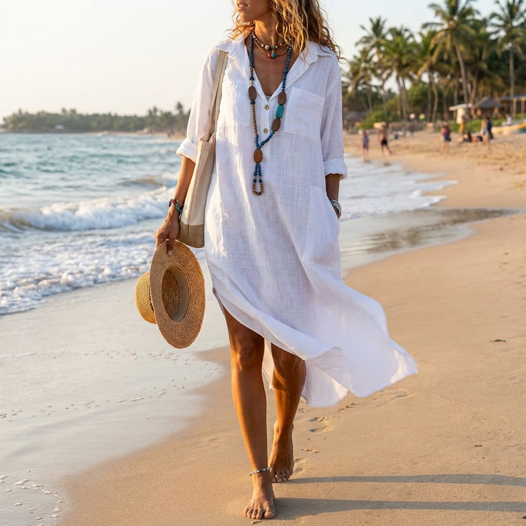 Womens Linen Dress lifestyle