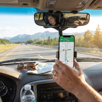 Car Mirror Phone Holder lifestyle