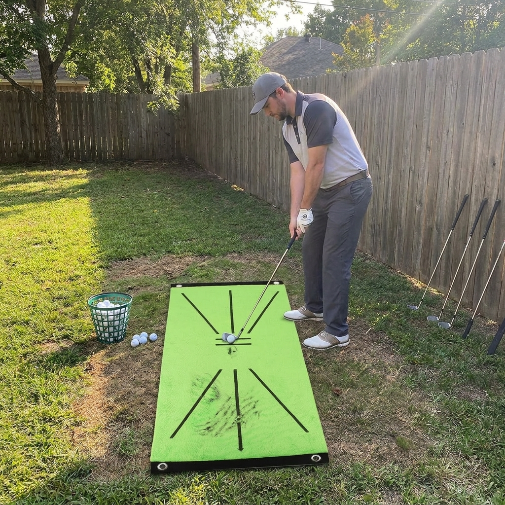Golf Swing Mat lifestyle
