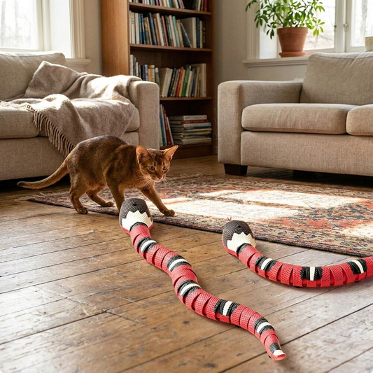 Interactive Cat Snake Toy lifestyle
