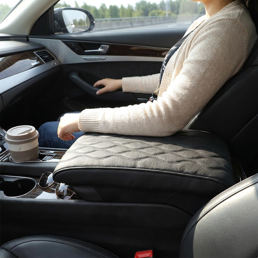 Leather Car Armrest Box Pad lifestyle