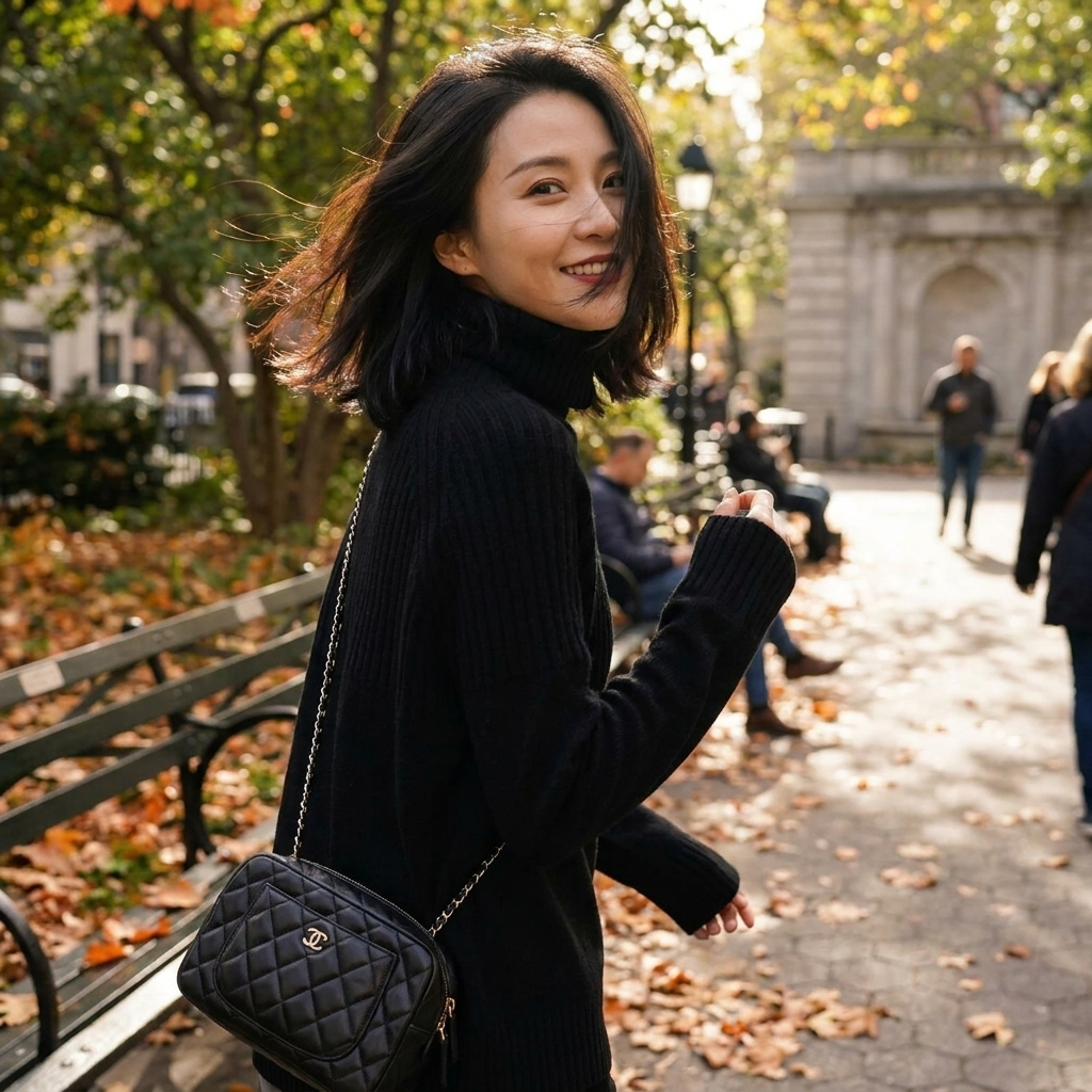 Womens Cashmere Turtleneck lifestyle