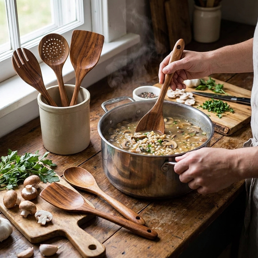 6pcs Wooden Utensils Set
