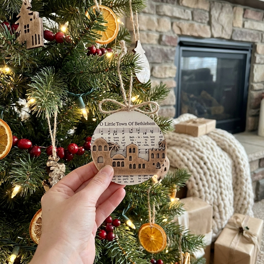 Nativity Music Sheet Ornament Collection
