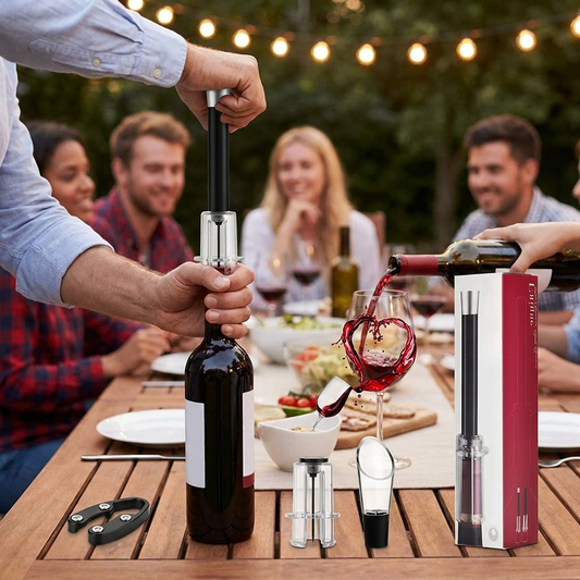 Air-Assist Wine Bottle Opening Set