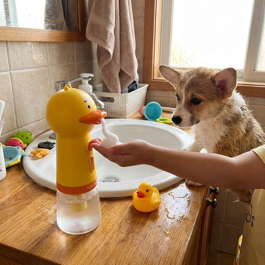 Pet Shampoo Soap Dispenser lifestyle