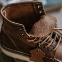 Men's Full Grain Leather Moccasin Toe Work Boots