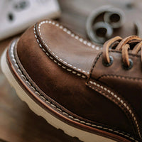 Men's Full Grain Leather Moccasin Toe Work Boots