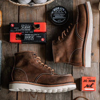 Men's Full Grain Leather Moccasin Toe Work Boots