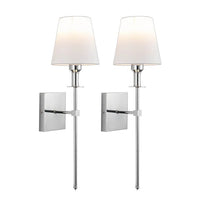 Rechargeable Wireless Wall Light Set (2 Pack) - Battery-Powered Indoor & Outdoor Lighting for Home, Patio, and Garden